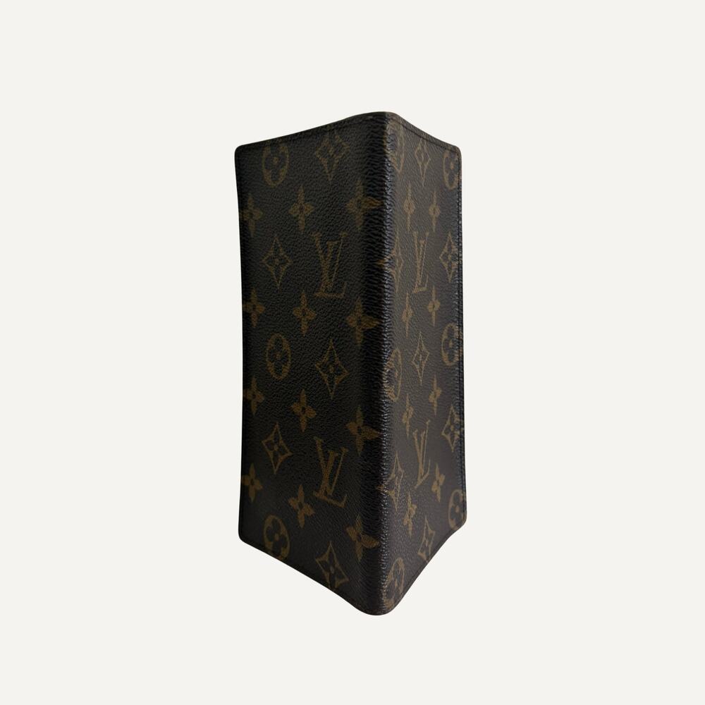 Unisex - Louis Vuitton Logo Monogram Brazza Long Wallet - Picture 2 of 5